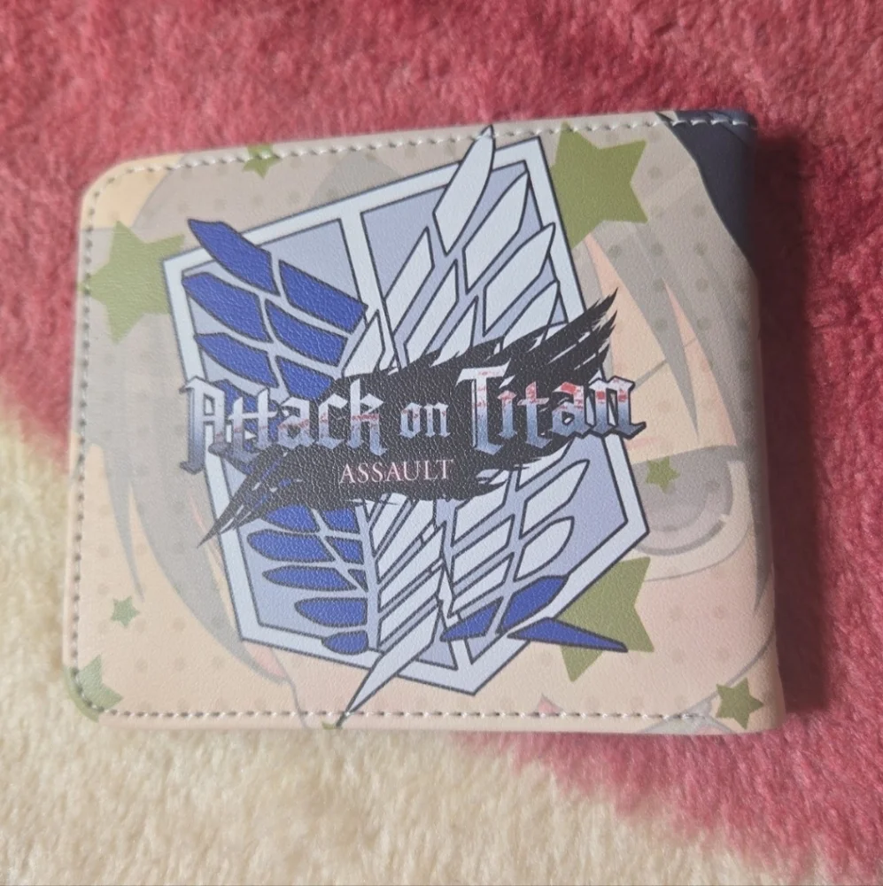 New Attack On Titan Anime Manga Leather Wallet